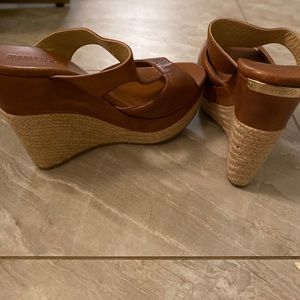 Jimmy Choo leather wedges